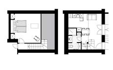 plan appartement Lune -Domaine des Eissartenes